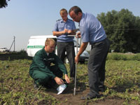 Исследования проб почвы на агрохимические показатели в рамках деятельности отдела земельного надзора Управления Россельхознадзора 